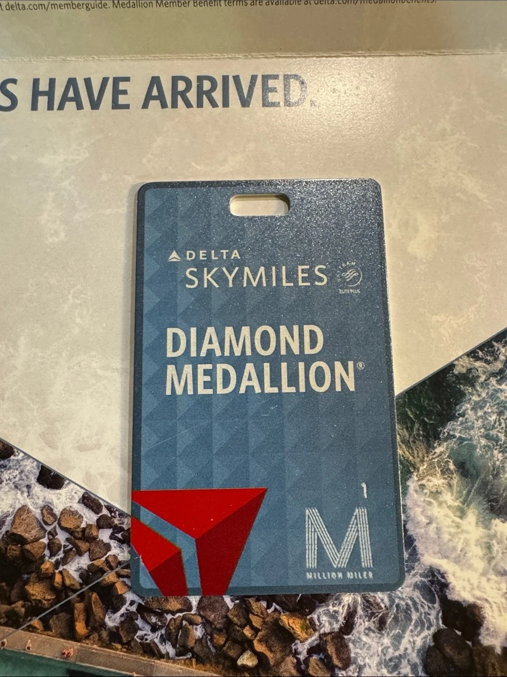 Delta Diamond Medallion SkyMiles Million Miler Metal Luggage Tags x 2 New
